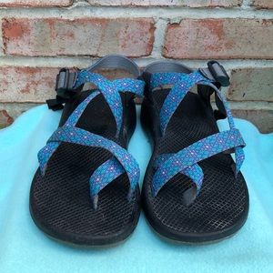 Chaco Blue Strap Sandals! Great Condition!